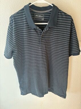 Eddie Bauer Striped Polo Shirt